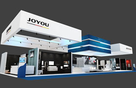 卫浴展 中宇卫浴JOYOU 展台设计3D模型 320平米 四面开